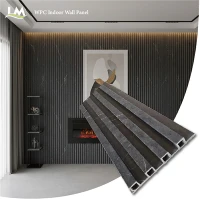 تھوک WPC وال پینل 3m لمبائی اندرونی آرائشی سلیٹ